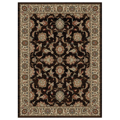 Hometown Ambassador Traditional Area Rug, Ebony, 2'3"x7'7"