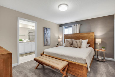 Inspiration for a large transitional bedroom remodel in Miami