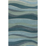 KAS - KAS Eternity 1053 Ocean Landscapes Area Rug, 4'x6' - Step into our world and experience a multi-textured masterpiece from our Eternity Collection. Hand- tufted in India of 100% quality wool, these rugs are woven using multi-textured wool, a versatile color palette and a Hi/Lo effect, bringing modern simplicity into our lives. The combination of timeless colors and a variety of textures will create an everlasting presence in any room while setting the foundation for any decorating style.