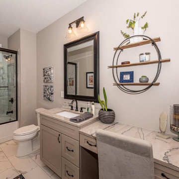 Wellborn Cabinets with Splendor White Granite
