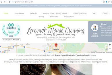 My Green House Cleaning Website