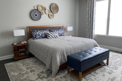 Transitional bedroom in Chicago.