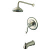 Yosemite 1-Handle Tub and Shower in Brushed Nickel