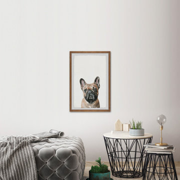 "Plain Pug" Framed Painting Print