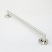Coronado Designer Oval Bathroom Shower Grab Bar, Mitered Corners, Polished, 12"