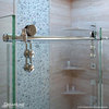 Enigma-Z 34 1/2 x 60 3/8 x 76 Sliding Shower Enclosure, Polished Stainless Steel