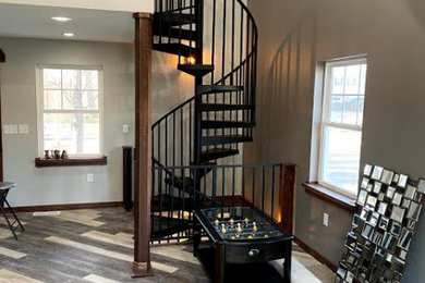 Loft with Walnut Handrail