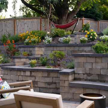 Sloped Backyard Relaxing Hideaway