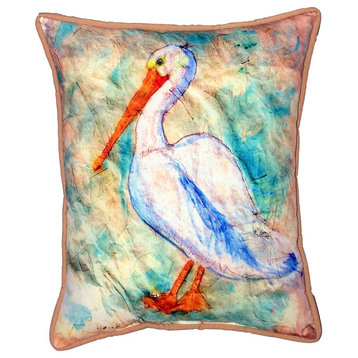 Pelican on Rice Large Indoor/Outdoor Pillow 16x20