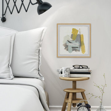 "Tonal Frequency III" Framed Painting Print