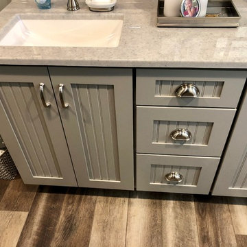 Dura Supreme Craftsman Beaded Cambria Summerhill Painted Cabinets