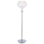 George Kovacs - George Kovacs Soft P3808-077 1 Light Torchiere, Chrome - Type of Bulbs : A19, MED