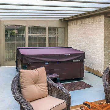 College Station Texas Hot Tub Sunroom