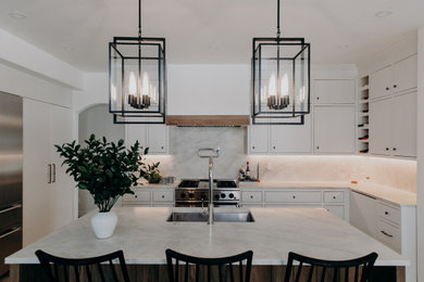 Minimalist kitchen photo in Denver