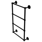 Allied Brass - Monte Carlo 4 Tier 24" Ladder Towel Bar with Dotted Detail, Matte Black - The ladder towel bar from Allied Brass Dottingham Collection is a perfect addition to any bathroom. The 4 levels of height make it fun to stack decorative towels and allows the towel bar to be user friendly at all heights. Not only is this ladder towel bar efficient, it is unique and highly sophisticated and stylish. Coordinate this item with some matching accessories from Allied Brass, or mix up styles using the same finish!