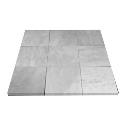 Carrara Marble Italian White Bianco Carrera 6x6 Marble Tile Polished - Home Accessories & Decor