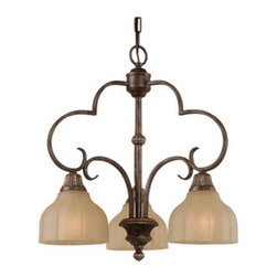 Royce Lighting - Kensington Collection Classic 3 Light Chandelier With Gilded Imperial Silver - Chandeliers