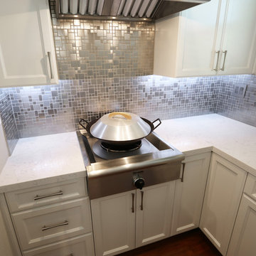 Eden Mosaic Tile Modern Cobble Pattern Stainless Steel Tile