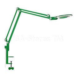 Link Contemporary Clamp Mount Lamp in Green - Table Lamps