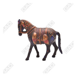 ANTIQUE ALLURE MEENAKARI HORSE - Decorative Objects And Figurines