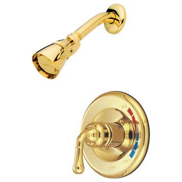 Kingston Brass Shower Faucet, Polished Brass