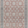 Heritage Power Loomed Polyester and Acrylic Red/Navy Area Rug, 10'x14'