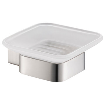 Blossom Soap Dish, Brushed Nickel