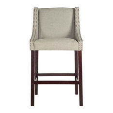 Safavieh - Safavieh Dylan Bar Stool, Light Gray - Bar Stools and Counter Stools