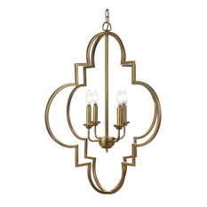 Welford Transitional Gold Chandelier