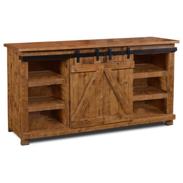 Crafters and Weavers Westgate 70" Sliding Barn Door TV Stand (3 Colors Available