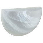 Besa Lighting - Besa Lighting Quatro 10 - One Light Outdoor Wall Sconce, Marble Finish - Quatro is a quarter sphere sconce, equally at home indoors or out. Enclosed top conceals the light source. Our Opal glass is a soft white cased glass that can suit any classic or modern decor. Opal has a very tranquil glow that is pleasing in appearance. The smooth satin finish on the clear outer layer is a result of an extensive etching process. This blown glass is handcrafted by a skilled artisan, utilizing century-old techniques passed down from generation to generation.Quatro 10 One Light Outdoor Wall Sconce Marble *UL: Suitable for wet locations*Energy Star Qualified: n/a  *ADA Certified: n/a  *Number of Lights: Lamp: 1-*Wattage:75w A19 Medium base bulb(s) *Bulb Included:No *Bulb Type:A19 Medium base *Finish Type:Marble