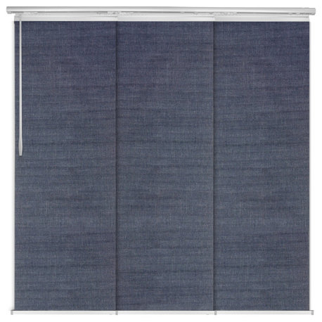 Azure 3-Panel Track Extendable Vertical Blinds 36-66"W