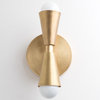 Geometric Brass Mid-Century Wall Sconce