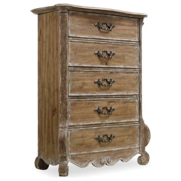 Hooker Furniture Chatelet 5 Drawer Chest in Caramel Froth