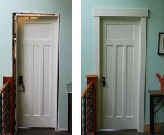 Should trim and baseboard style match door style?
