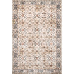 nuLOOM - nuLOOM Annelle Floral Border Machine Washable Area Rug, Beige 5' x 8' - A classic look with a modern touch, this floral bordered machine washable area rug will be the finishing touch in your home. Made from sustainably-sourced, premium recycled synthetic fibers, this washable area rug is made to withstand regular foot traffic. Our machine-washable collection is functional and stylish to keep up with your busy lifestyle. Simply roll your rug up, throw it in the washing machine, and you're done! Elevate your space with our pet-friendly and easy to clean area rugs.