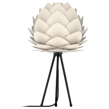 Aluvia Table Lamp, Pearl/Black