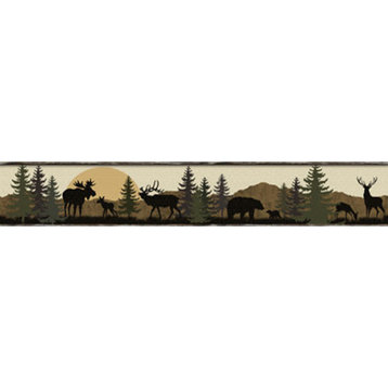 York Wallcoverings Lake Forest Lodge Realtreeder, Brown/Green