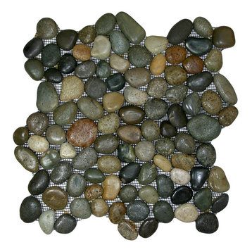 Glazed Bali Ocean Pebble Tile