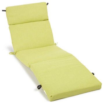 72" Outdoor Chasie Lounge Cushion, Lime