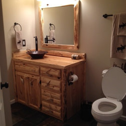 Rustic Cedar Bathroom Vanity - Products