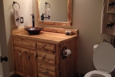 Rustic Cedar Bathroom Vanity