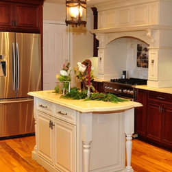 Cherry Wood, Sable, Pewter Galze - Kitchen Islands And Kitchen Carts