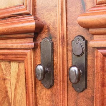 Mesquite Doors with Pyramid Panels