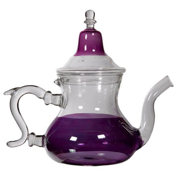 Purple Glass Teapot