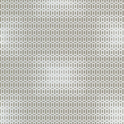 Rhona Pewter Geometric - Wallpaper