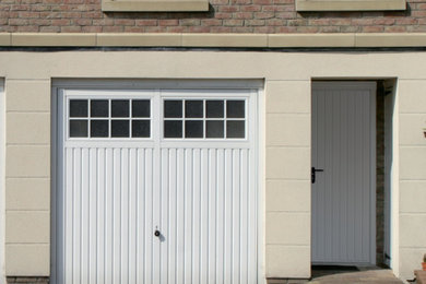 Matching entrance with garage door