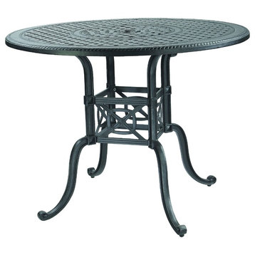 Grand Terrace 54" Round Bar Table, Midnight Gold
