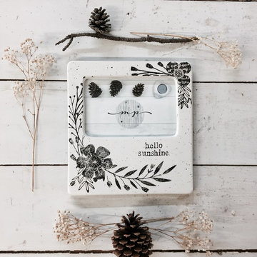 Hand Painted Hello Sunshine Tabletop Photo Frame