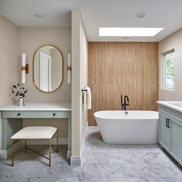Modern Spa Bathroom Retreat in South Haven, MI
